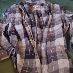 Men's gray and dark gray flannel XLT